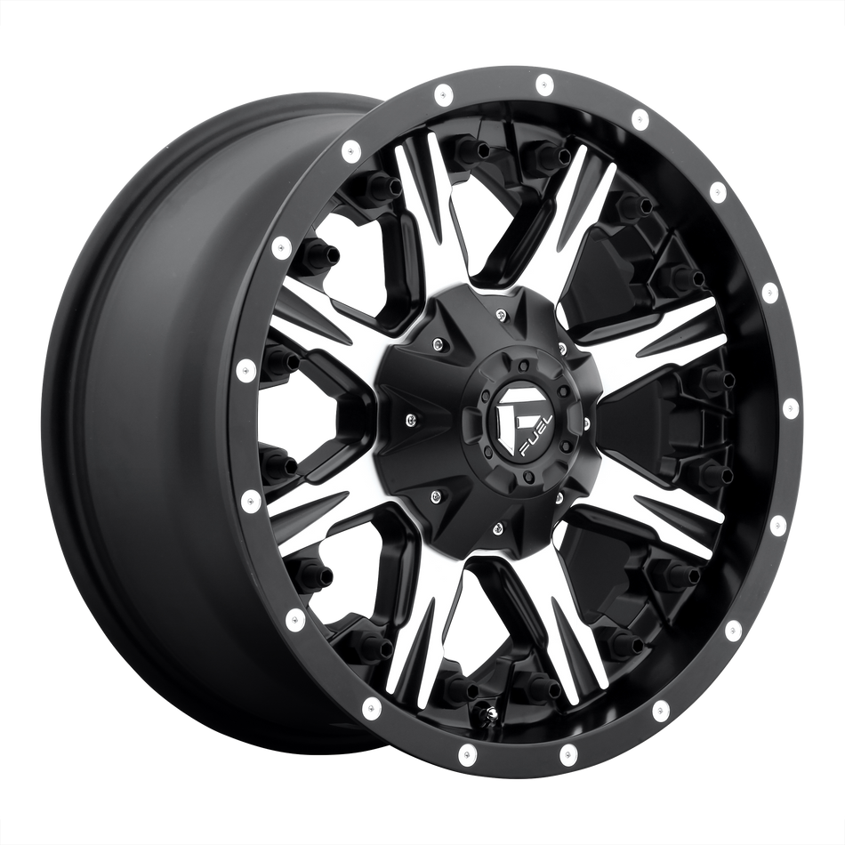 Fuel UTV D541 NUTZ UTV – 14X7 – 4X110 – 13 mm – MATTE BLACK MACHINED