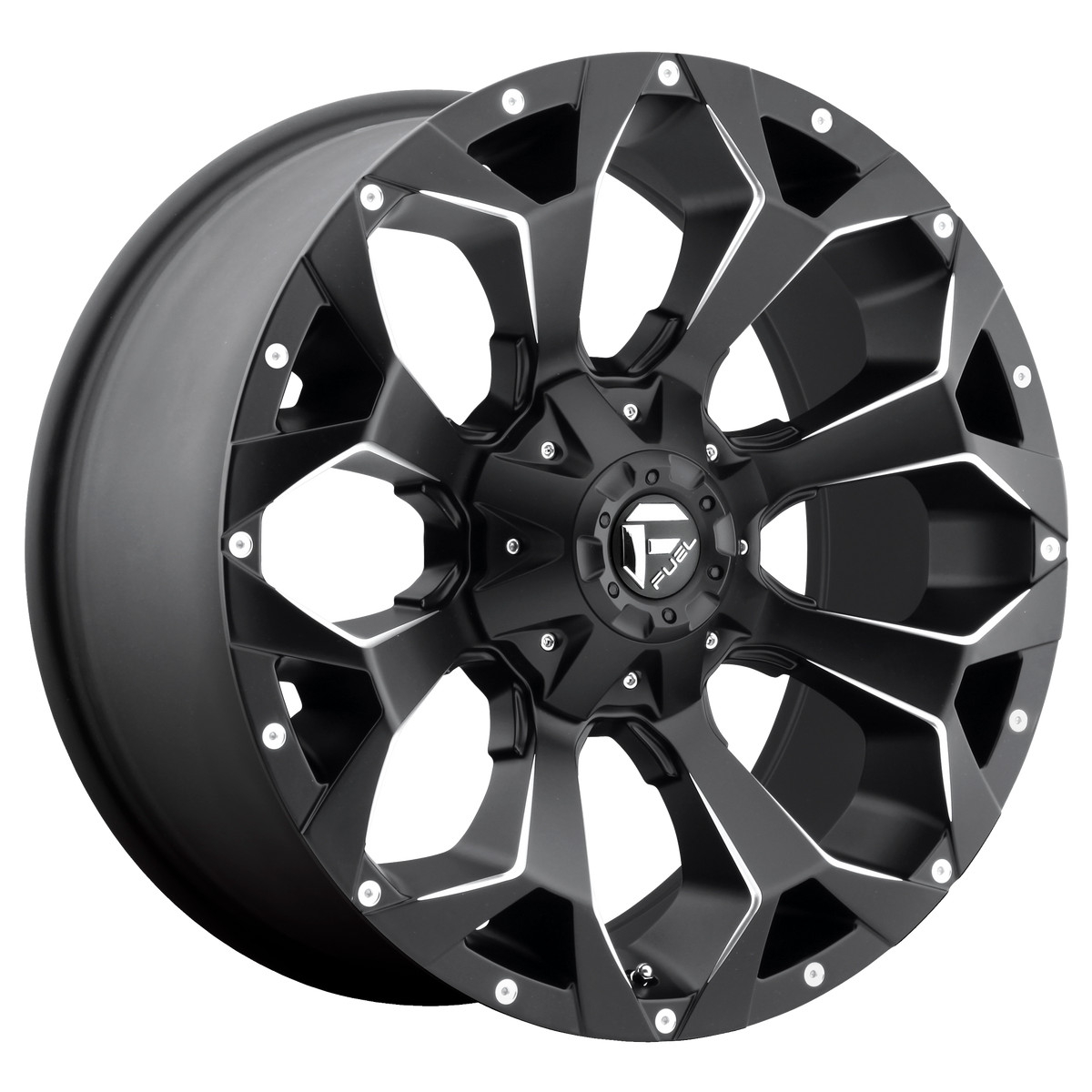Fuel 1PC D546 ASSAULT – 22X10 – 6X135/6X139.7 – -18 mm – MATTE BLACK MILLED