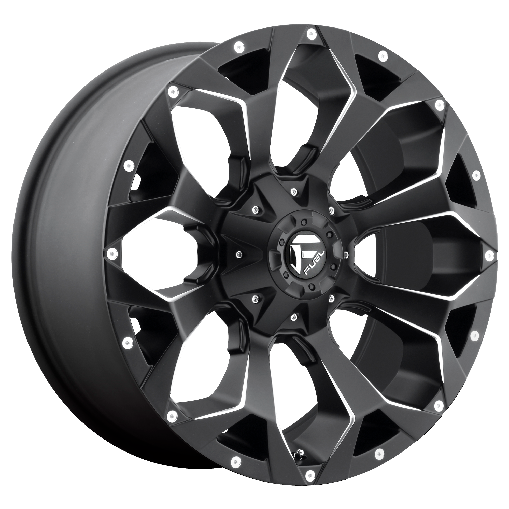 Fuel 1PC D546 ASSAULT – 22X10 – 8X165.1 – -18 mm – MATTE BLACK MILLED