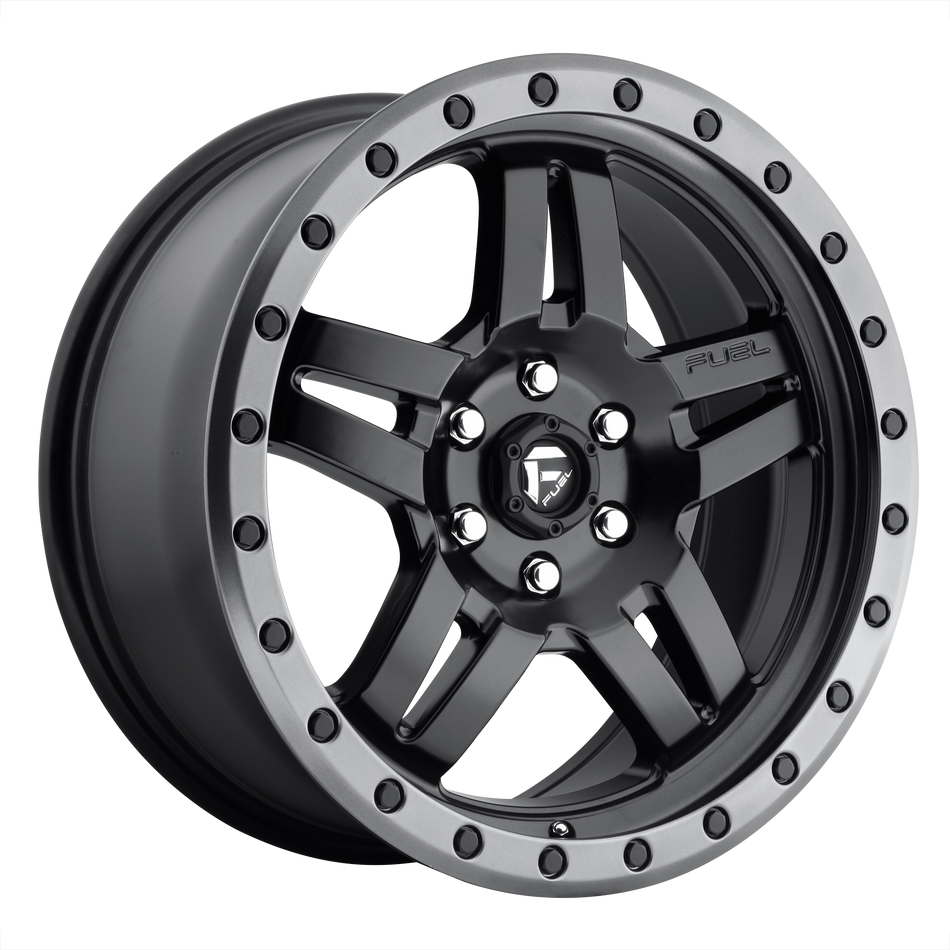 Fuel UTV D557 ANZA UTV – 14X7 – 4X156 – 13 mm – MATTE BLACK GUN METAL RING