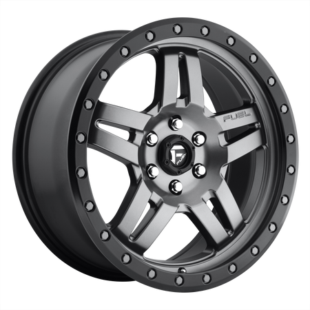 Fuel UTV D557 ANZA UTV – 15X7 – 4X156 – 13 mm – MATTE GUNMETAL BLACK BEAD RING