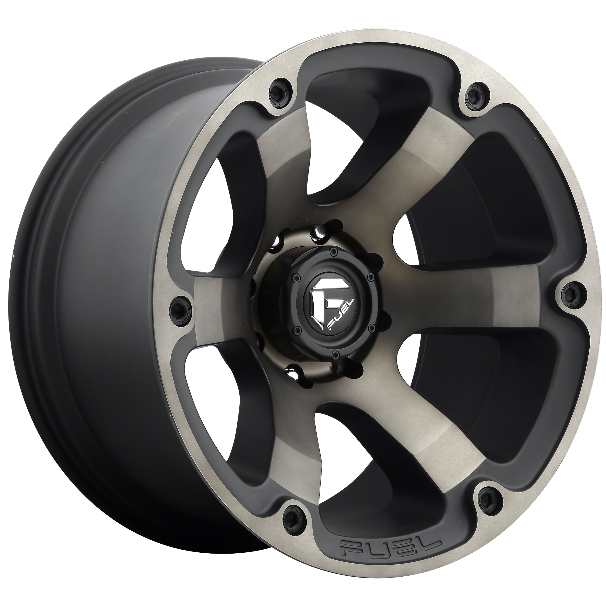 Fuel 1PC D564 BEAST – 20X10 – 5X127 – -18 mm – MATTE BLACK DOUBLE DARK TINT