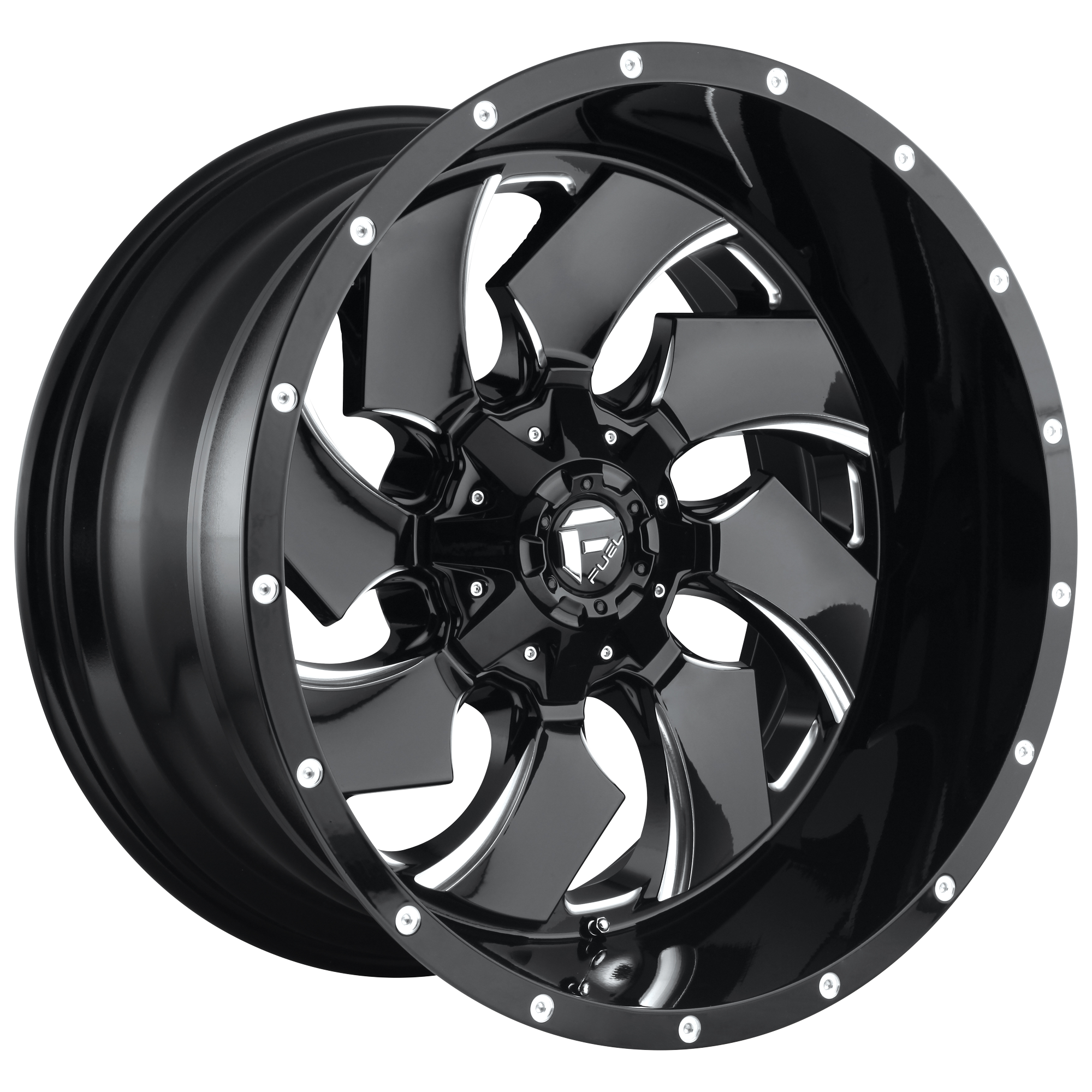 Fuel 1PC D574 CLEAVER – 18X9 – 6X135/6X139.7 – -12 mm – GLOSS BLACK MILLED