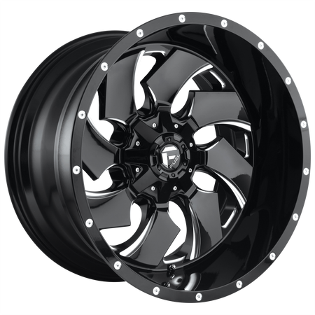 Fuel 1PC D574 CLEAVER – 18X9 – 6X135/6X139.7 – -12 mm – GLOSS BLACK MILLED