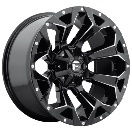 Fuel 1PC D576 ASSAULT – 20X9 – 5X139.7/5X150 – 20 mm – GLOSS BLACK MILLED