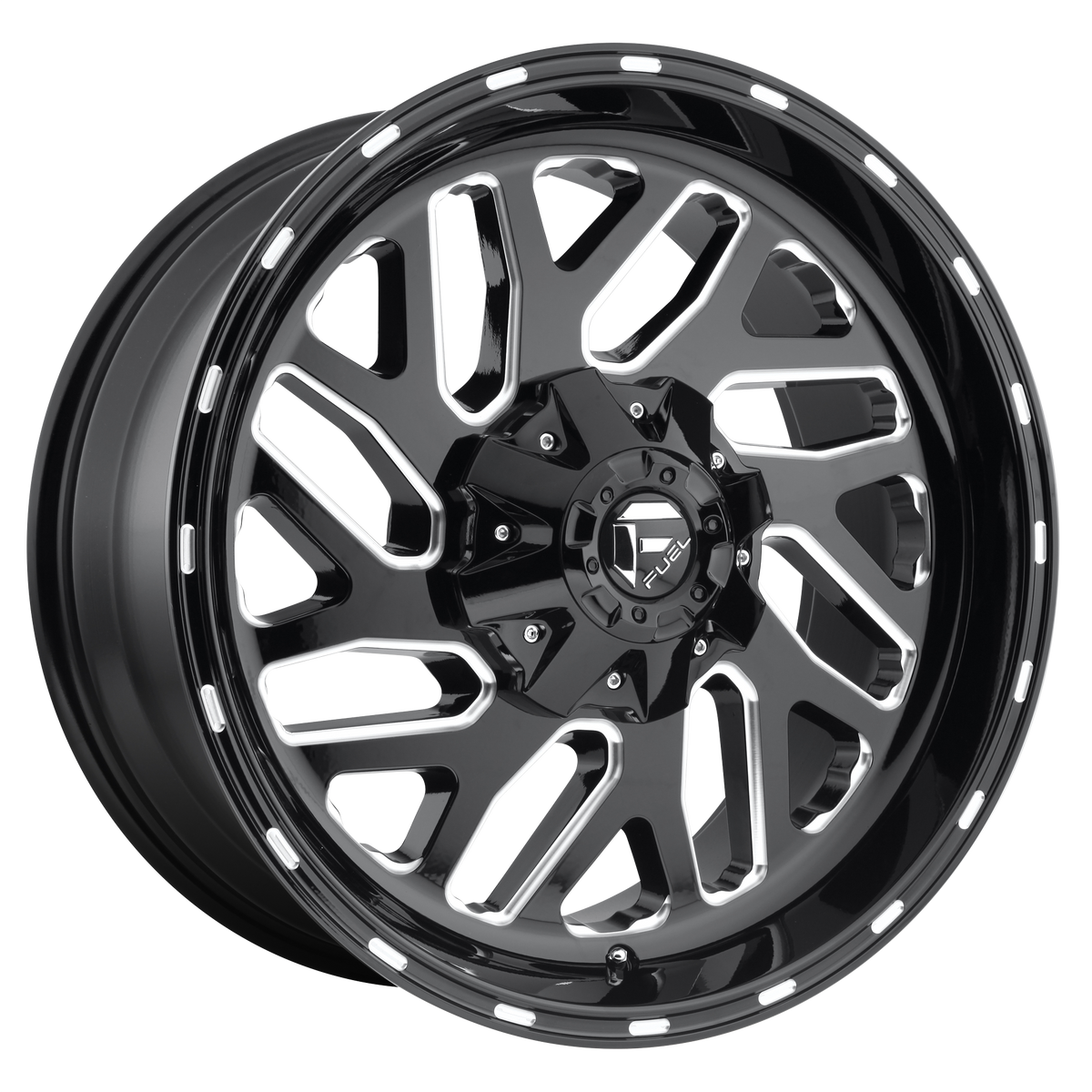 Fuel 1PC D581 TRITON – 22X8.25 – 8X210 – -221 mm – GLOSS BLACK MILLED