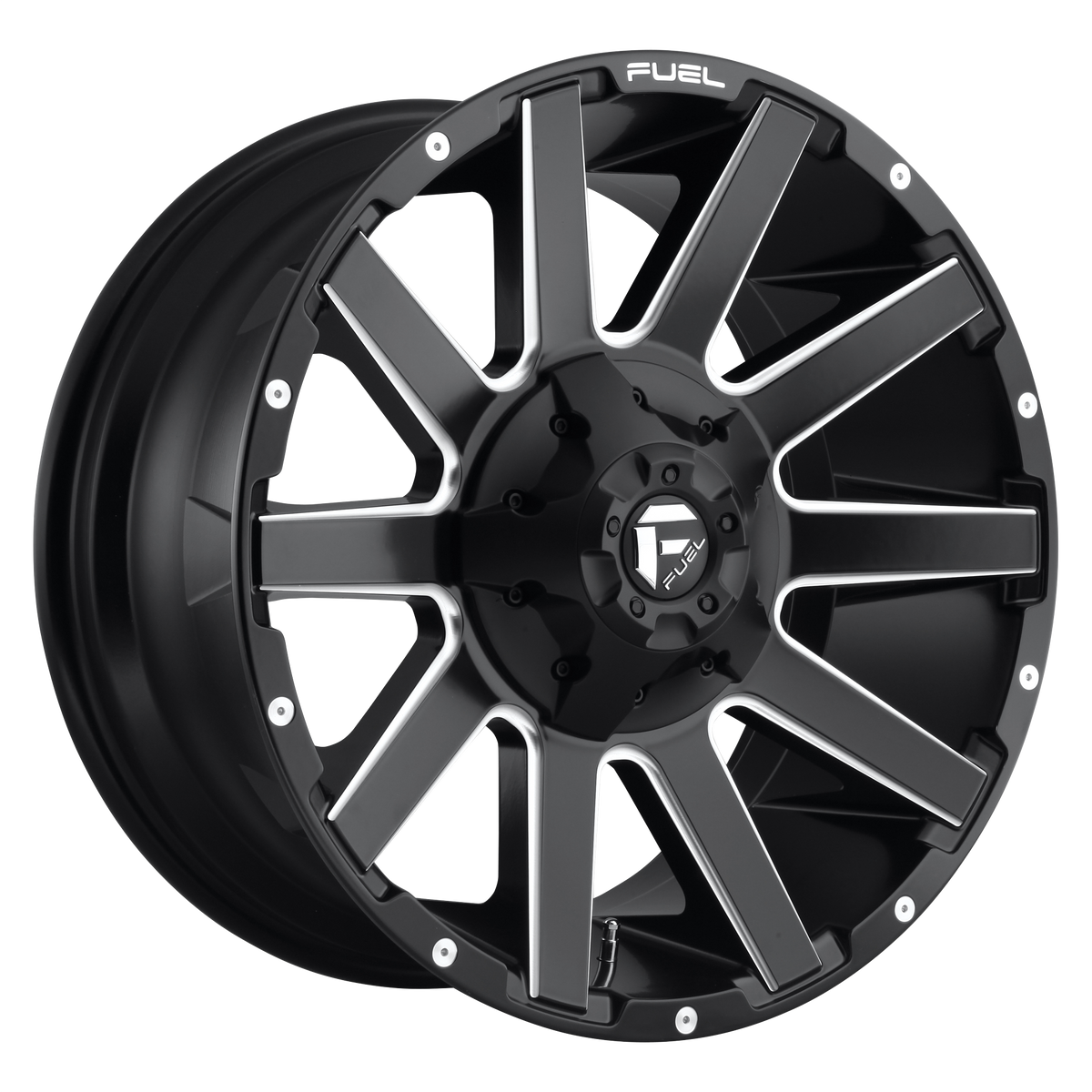 Fuel 1PC D616 CONTRA – 22X12 – 6X135/6X139.7 – -43 mm – MATTE BLACK MILLED