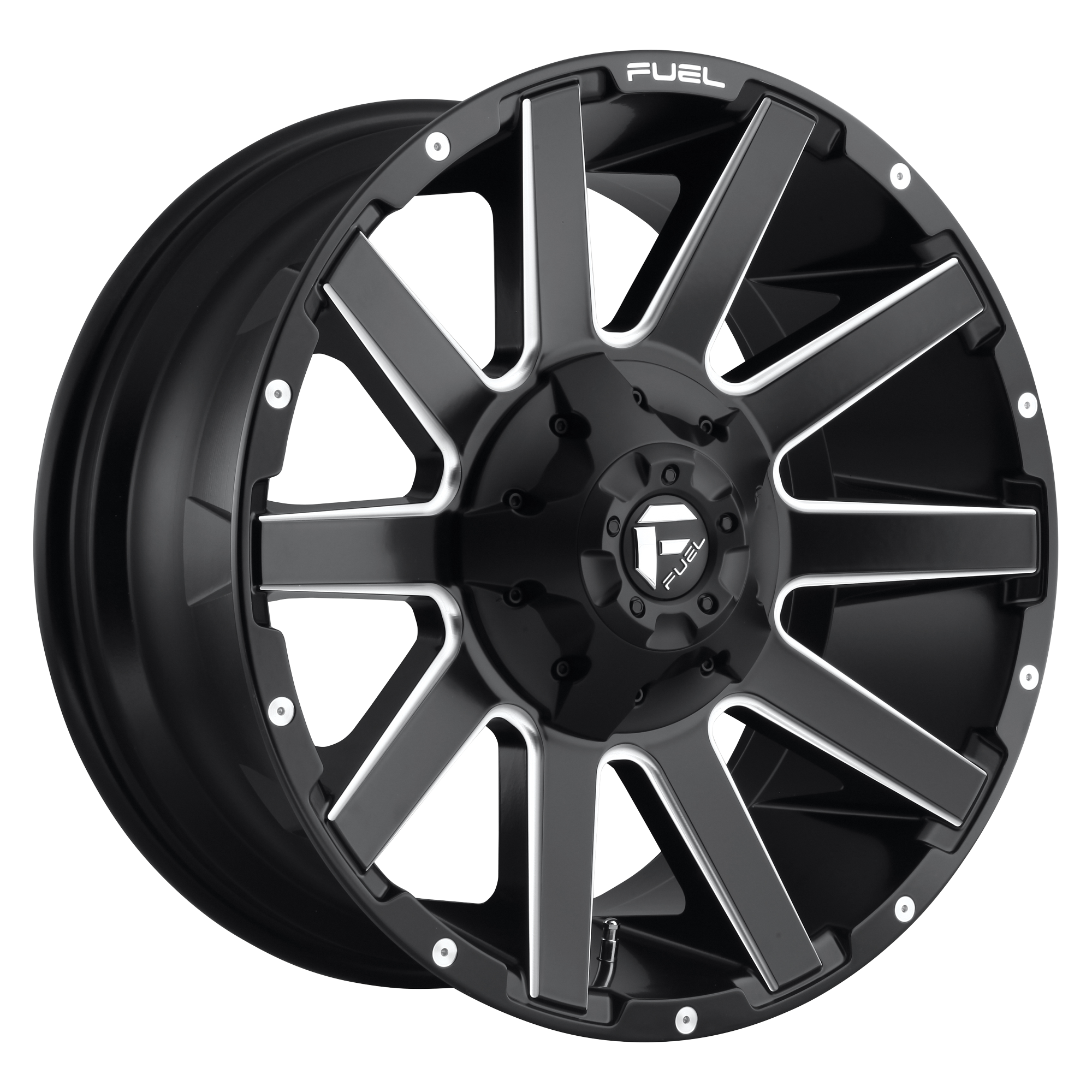 Fuel 1PC D616 CONTRA – 20X9 – 6X135/6X139.7 – 20 mm – MATTE BLACK MILLED