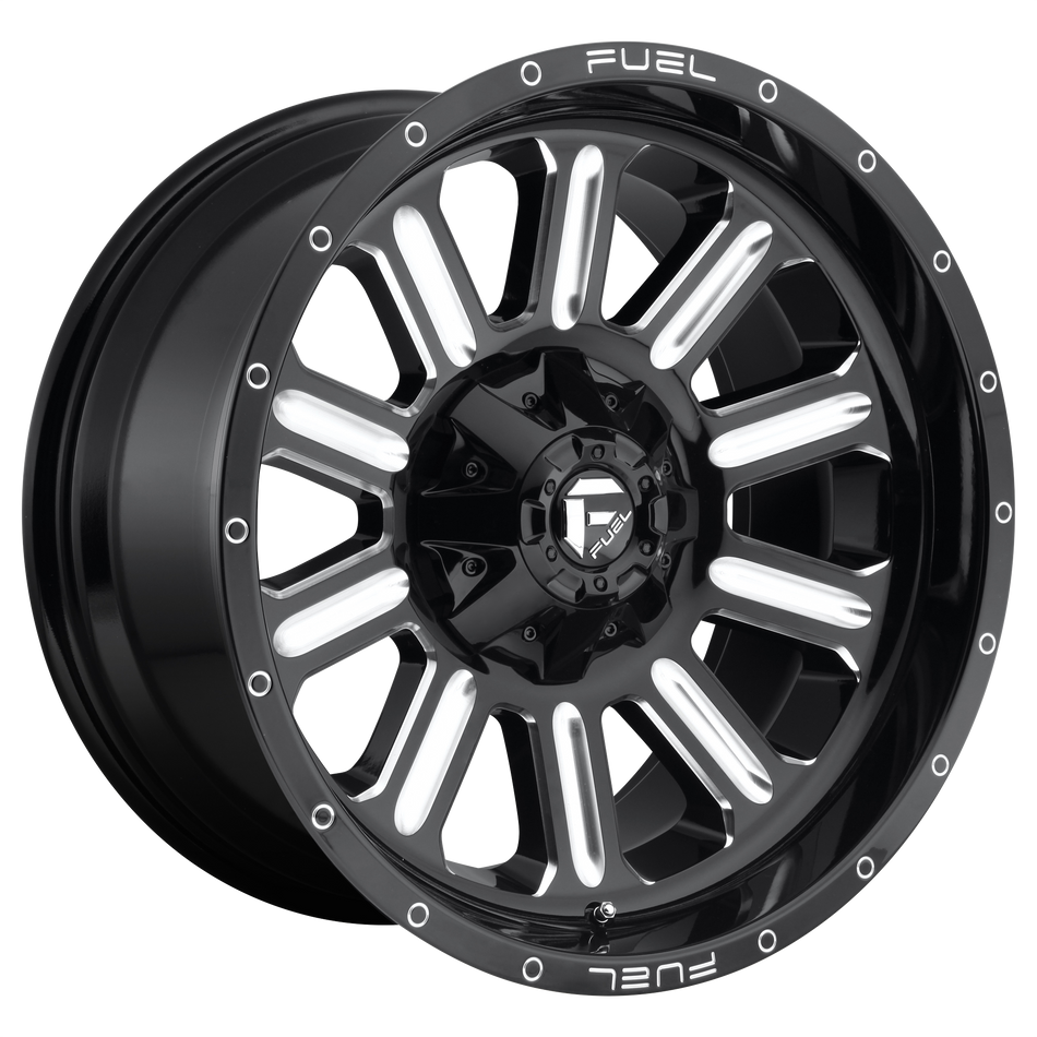 Fuel 1PC D620 HARDLINE – 18X9 – 8X170 – 1 mm – GLOSS BLACK MILLED