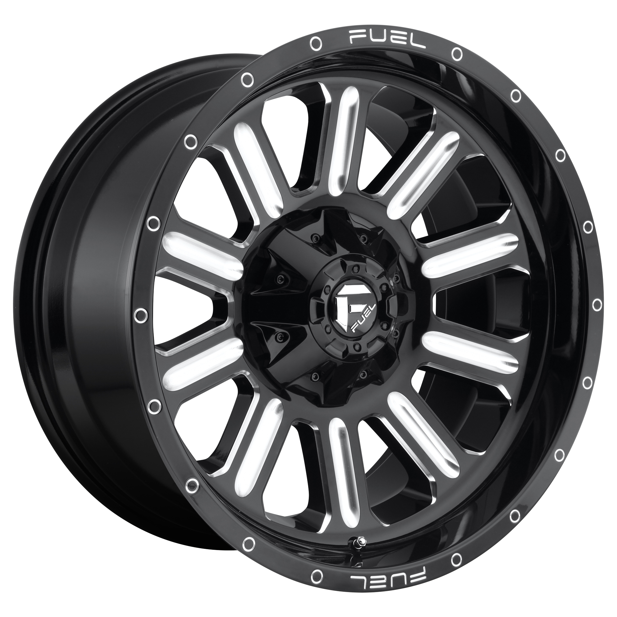 Fuel 1PC D620 HARDLINE – 20X9 – 6X135/6X139.7 – 2 mm – GLOSS BLACK MILLED