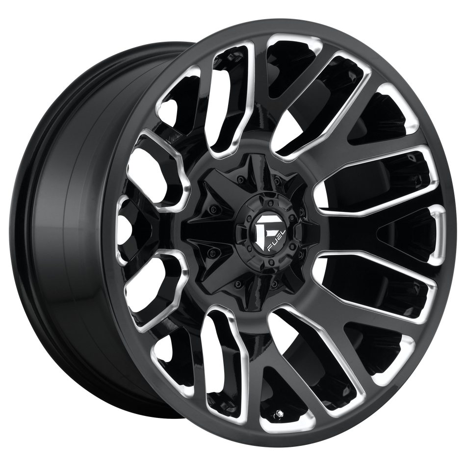 Fuel 1PC D623 WARRIOR – 20X9 – 6X135/6X139.7 – 20 mm – GLOSS BLACK MILLED