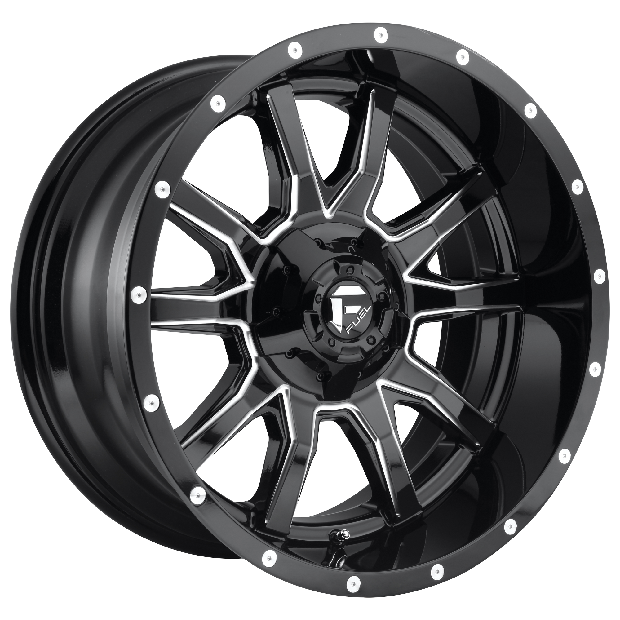 Fuel 1PC D627 VANDAL – 20X10 – 5X139.7/5X150 – -18 mm – GLOSS BLACK MILLED