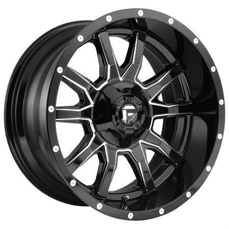 Fuel 1PC D627 VANDAL – 20X10 – 5X139.7/5X150 – -18 mm – GLOSS BLACK MILLED
