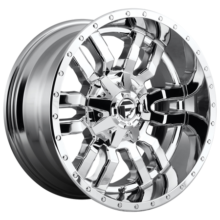 Fuel 1PC D631 SLEDGE – 20X10 – 8X170 – -18 mm – CHROME PLATED