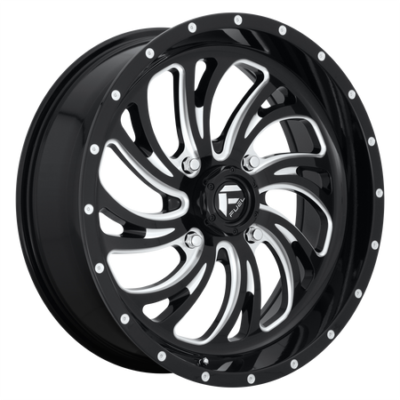 Fuel UTV D641 KOMPRESSOR UTV – 24X7 – 4X156 – 13 mm – GLOSS BLACK MILLED