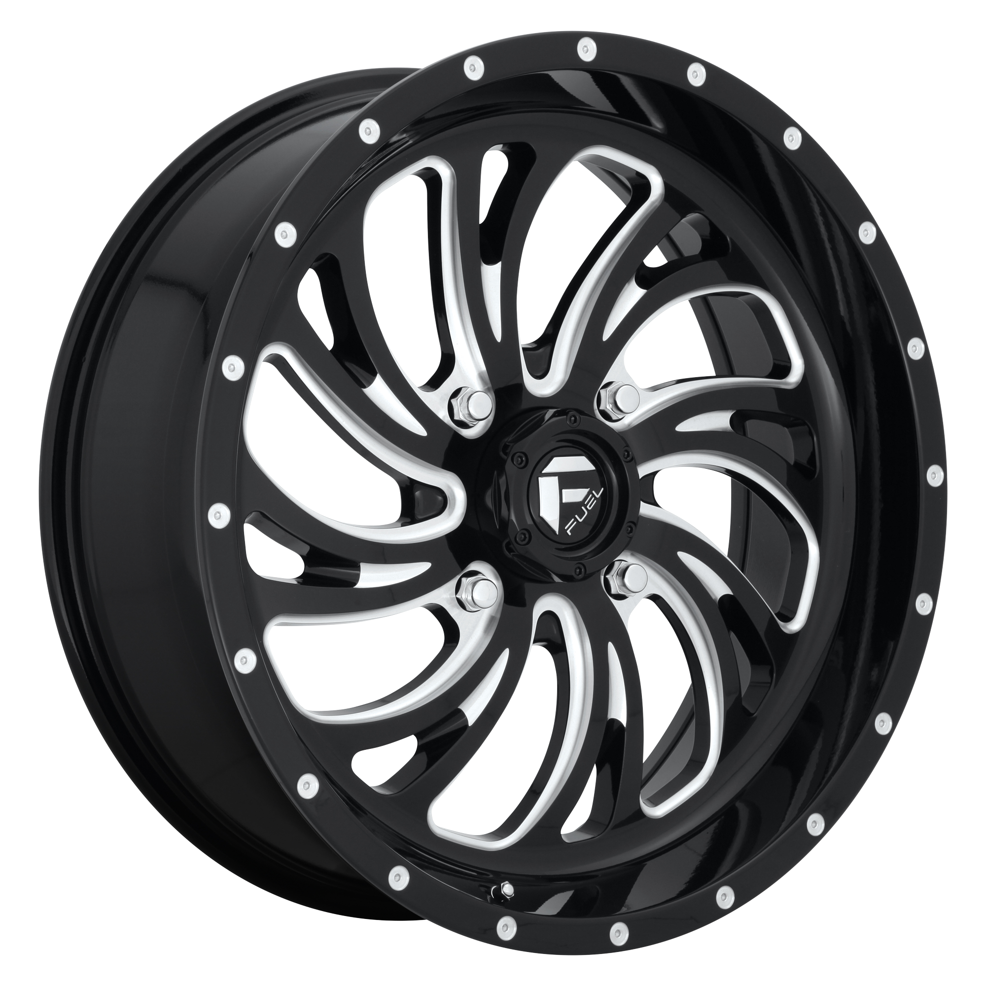 Fuel UTV D641 KOMPRESSOR UTV – 18X7 – 4X137 – 13 mm – GLOSS BLACK MILLED