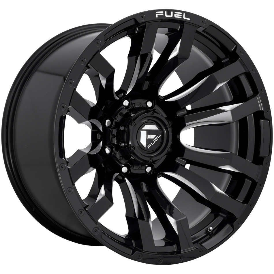 Fuel 1PC D673 BLITZ – 20X10 – 8X170 – -18 mm – GLOSS BLACK MILLED