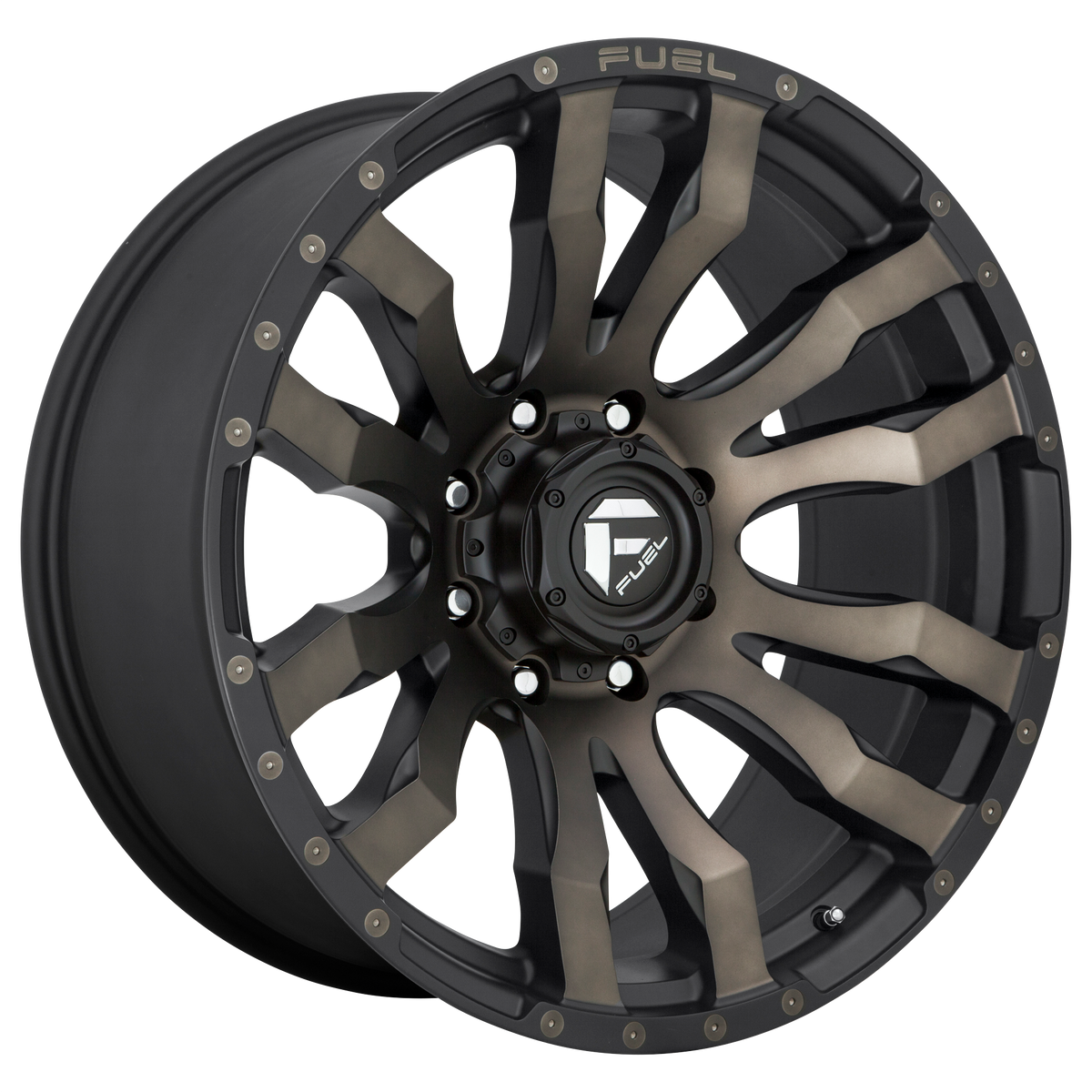 Fuel 1PC D674 BLITZ – 20X9 – 6X135 – 20 mm – MATTE BLACK DOUBLE DARK TINT