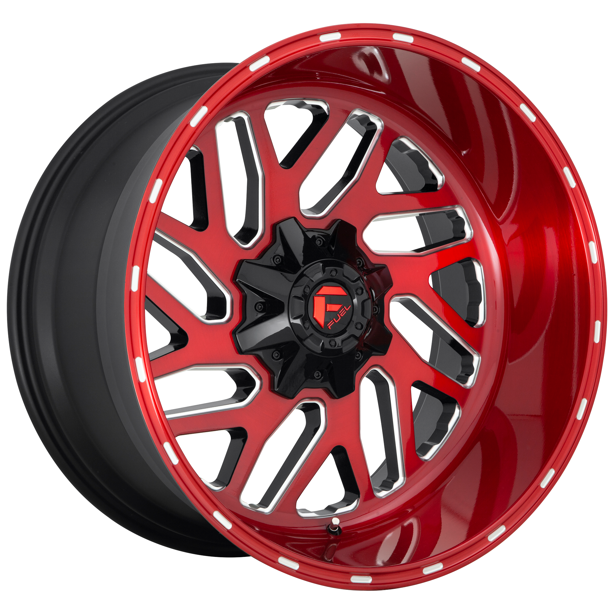 Fuel 1PC D691 TRITON – 20X10 – 5X114.3/5X127 – -18 mm – CANDY RED MILLED