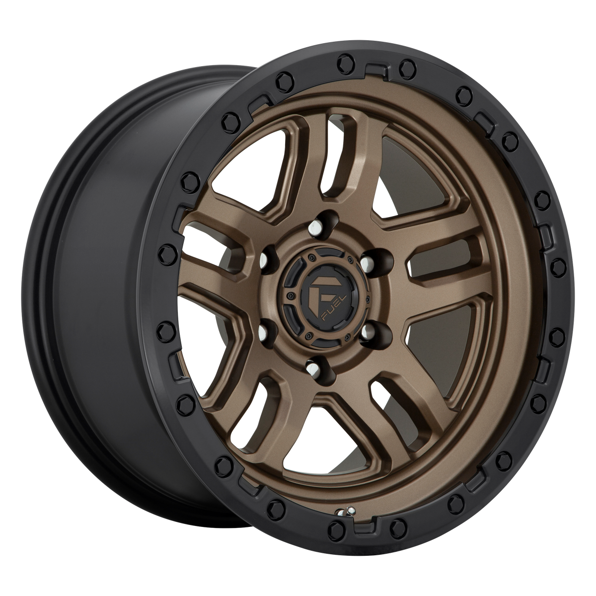 Fuel 1PC D702 AMMO – 17X9 – 6X139.7 – 1 mm – MATTE BRONZE BLACK BEAD RING