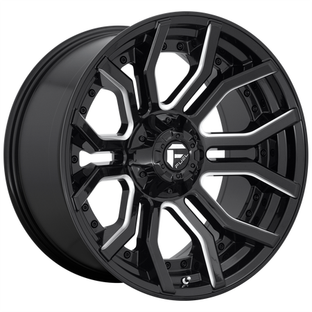 Fuel 1PC D711 RAGE – 22X10 – 6X135/6X139.7 – -18 mm – GLOSS BLACK MILLED