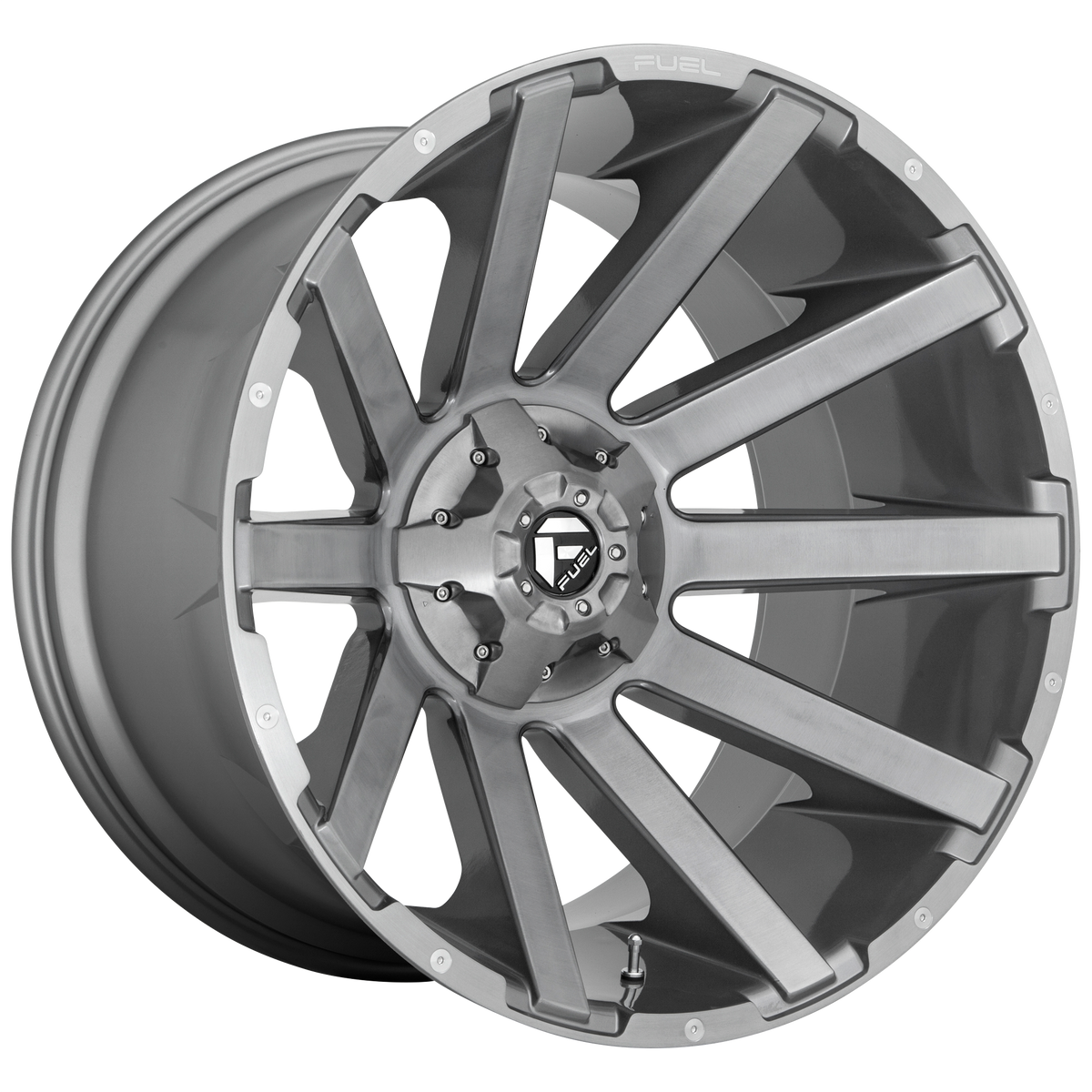 Fuel 1PC D714 CONTRA PLATINUM – 20X10 – 5X114.3/5X127 – -18 mm – BRUSHED GUN METAL TINTED CLEAR