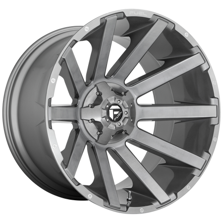 Fuel 1PC D714 CONTRA PLATINUM – 20X10 – 5X114.3/5X127 – -18 mm – BRUSHED GUN METAL TINTED CLEAR