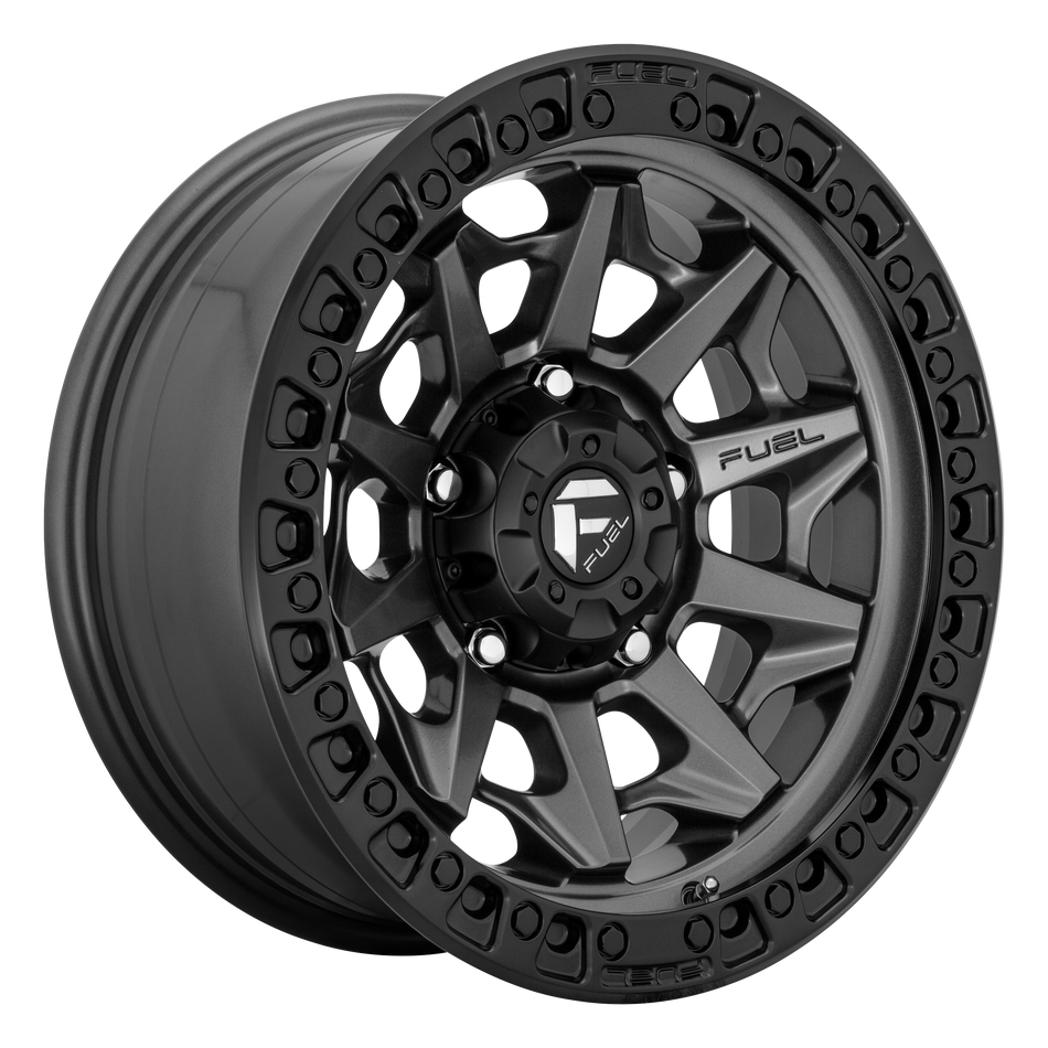 Fuel 1PC D716 COVERT – 20X10 – 6X139.7 – -18 mm – MATTE GUNMETAL BLACK BEAD RING