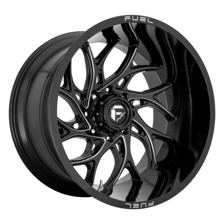 Fuel 1PC D741 RUNNER – 22X8.25 – 8X200 – -202 mm – GLOSS BLACK MILLED