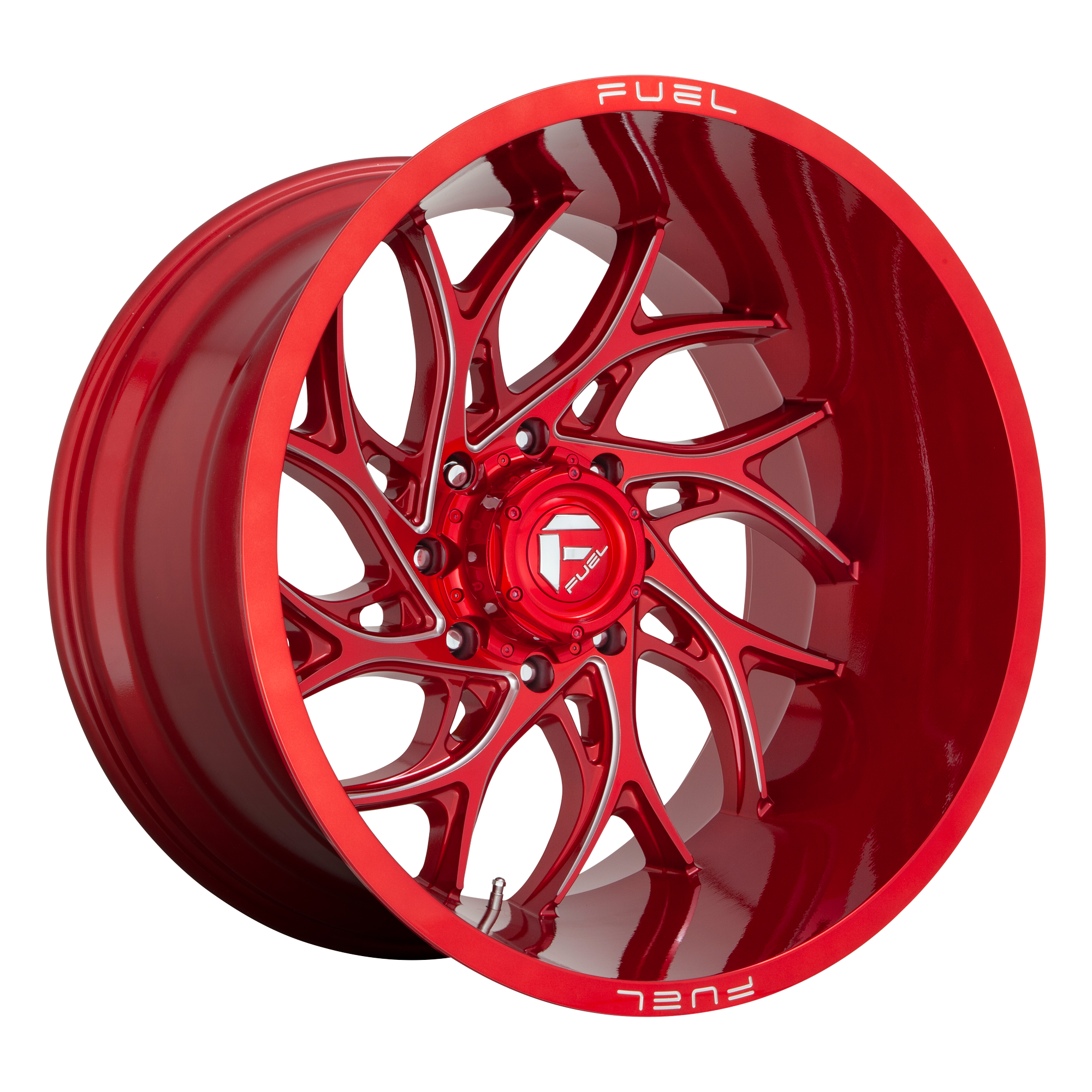 Fuel 1PC D742 RUNNER – 20X8.25 – 8X165.1 – -240 mm – CANDY RED MILLED