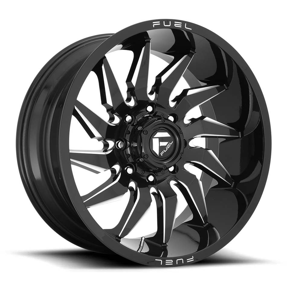 Fuel 1PC D744 SABER – 22X12 – 6X135 – -44 mm – GLOSS BLACK MILLED
