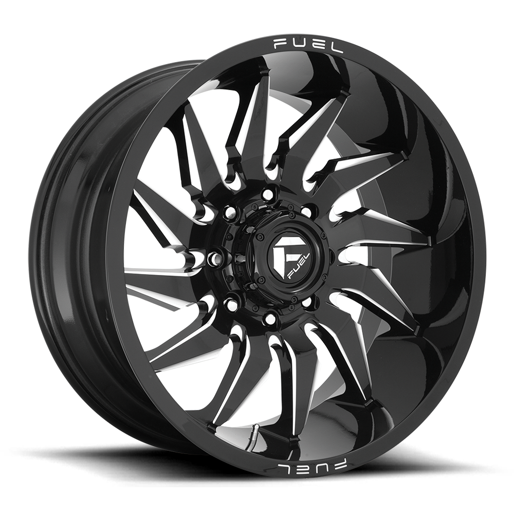 Fuel 1PC D744 SABER – 22X10 – 5X127 – -18 mm – GLOSS BLACK MILLED