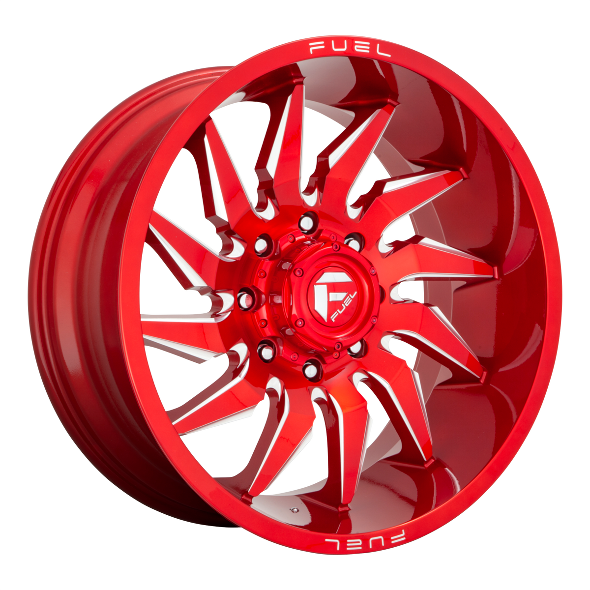 Fuel 1PC D745 SABER – 22X12 – 6X139.7 – -44 mm – CANDY RED MILLED