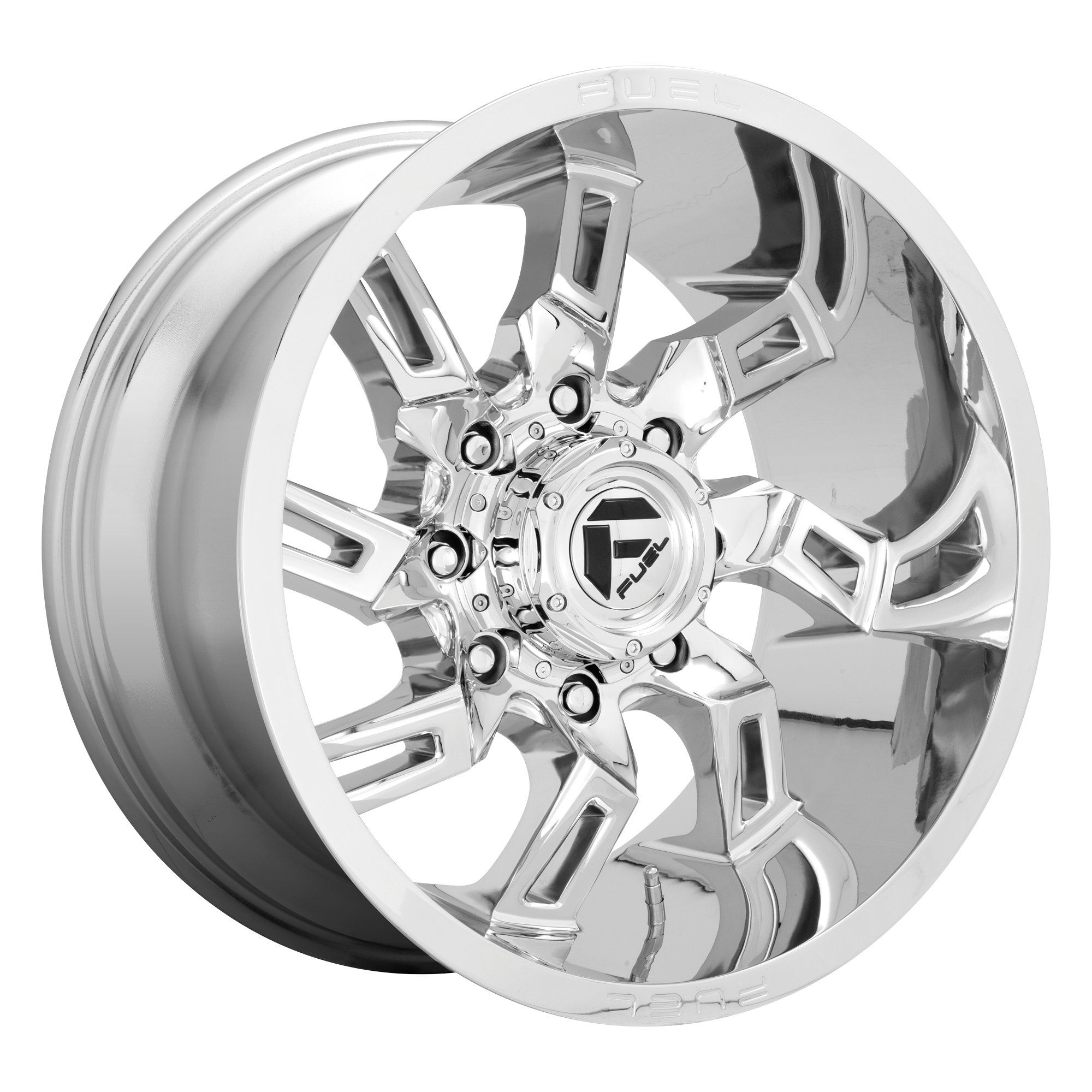 Fuel 1PC D746 LOCKDOWN – 20X10 – 6X139.7 – -18 mm – CHROME