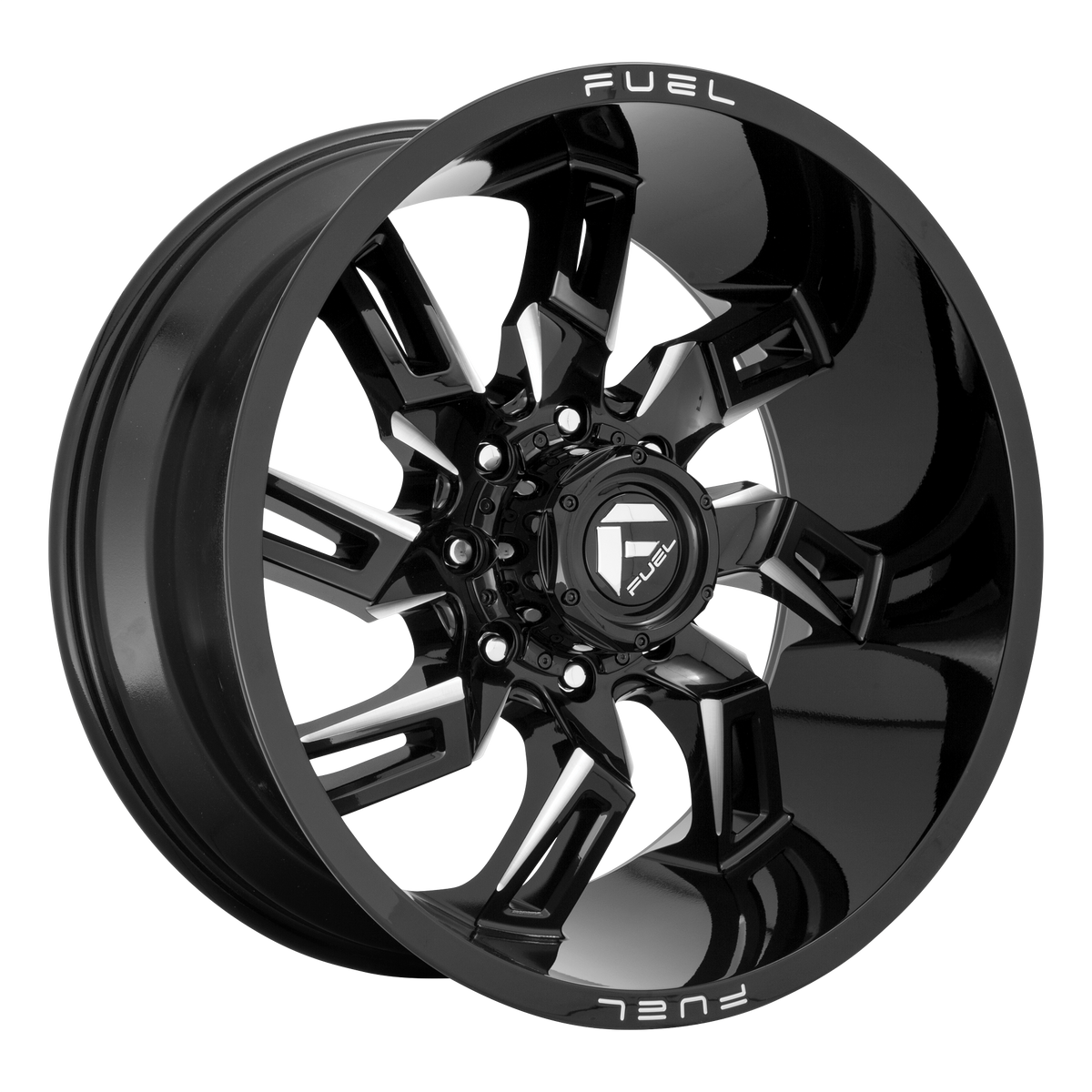 Fuel 1PC D747 LOCKDOWN – 20X9 – 8X165.1 – 1 mm – GLOSS BLACK MILLED