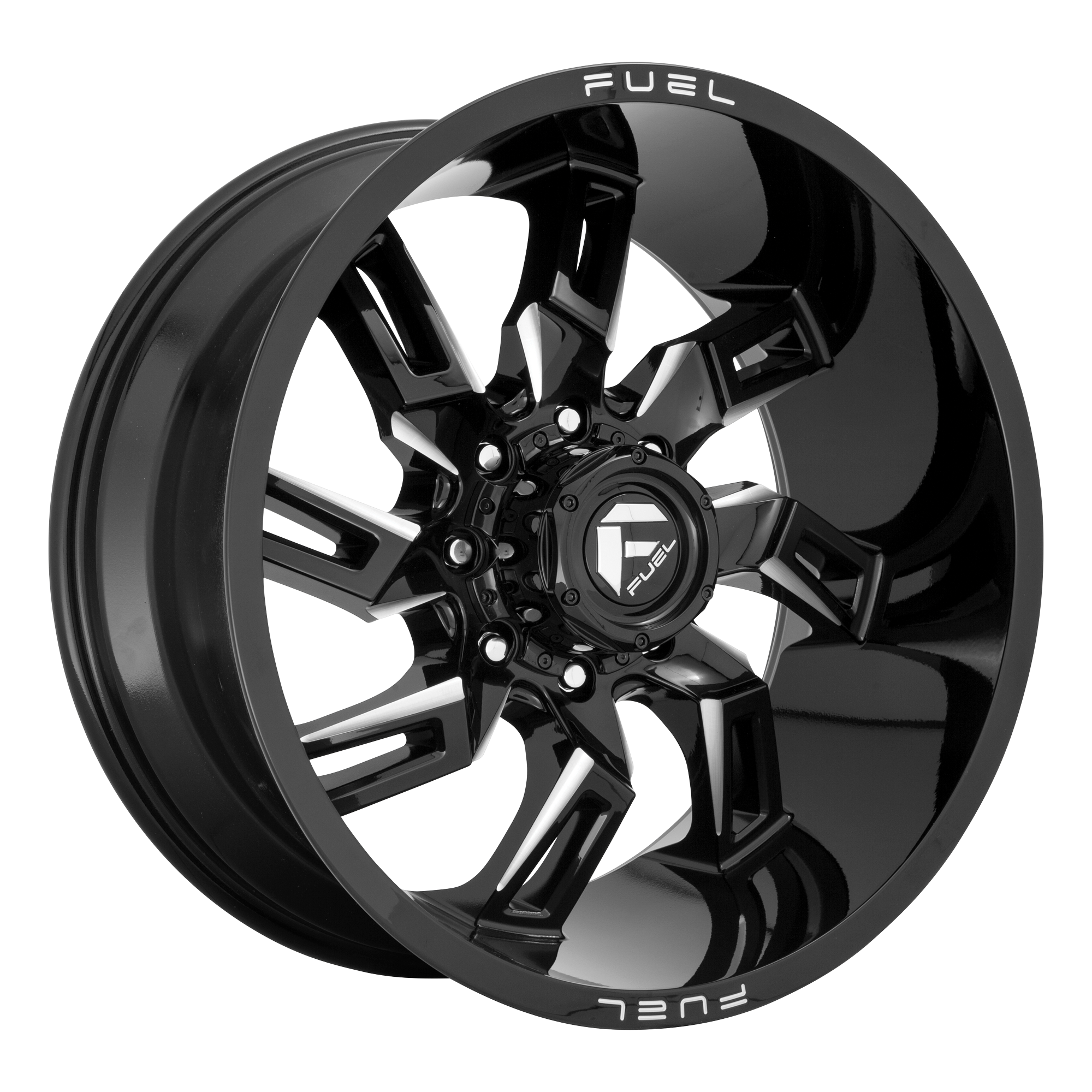 Fuel 1PC D747 LOCKDOWN – 20X9 – 8X165.1 – 1 mm – GLOSS BLACK MILLED