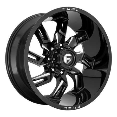 Fuel 1PC D747 LOCKDOWN – 20X9 – 8X165.1 – 1 mm – GLOSS BLACK MILLED