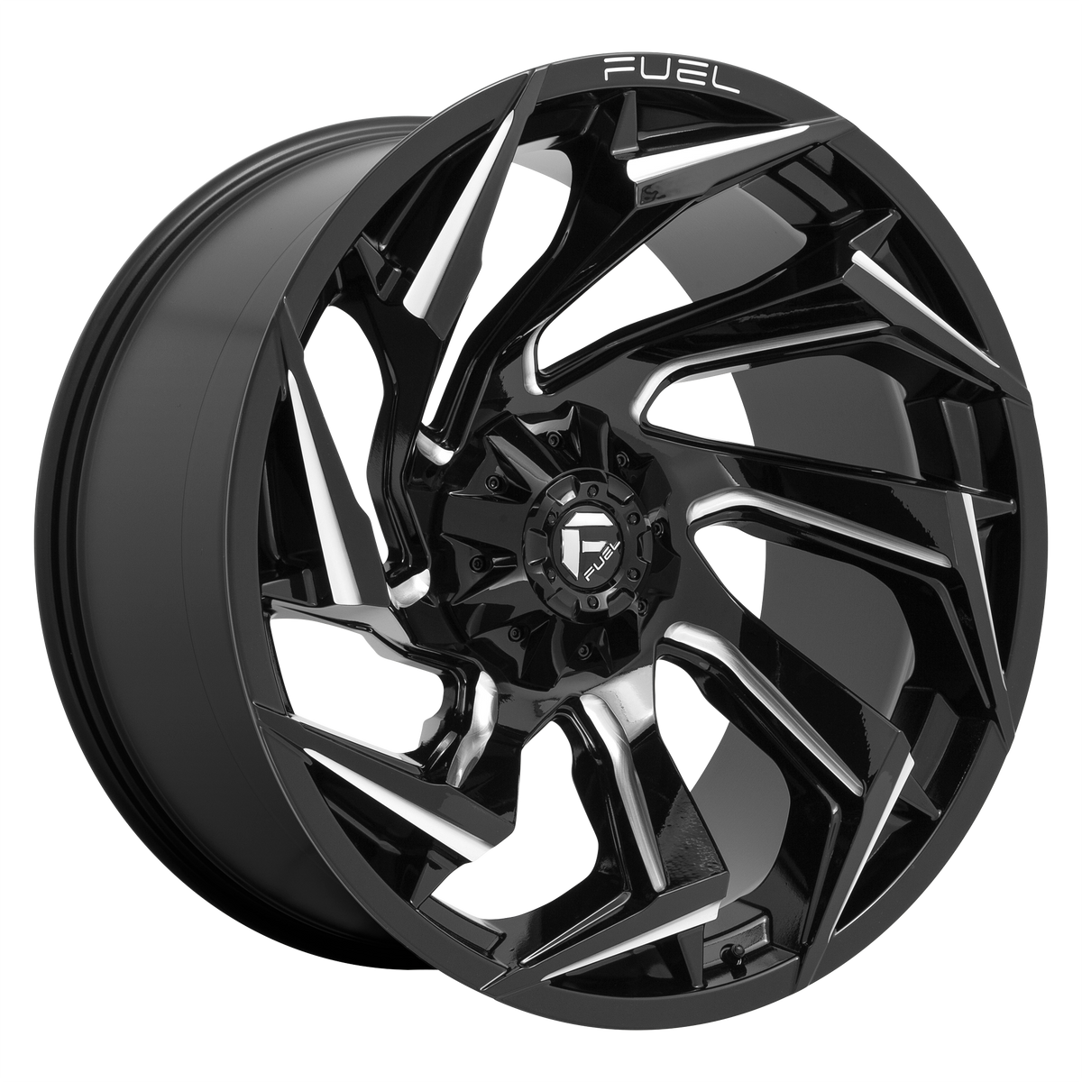 Fuel UTV D753 REACTION UTV – 22X7 – 4X156 – 0 mm – GLOSS BLACK MILLED