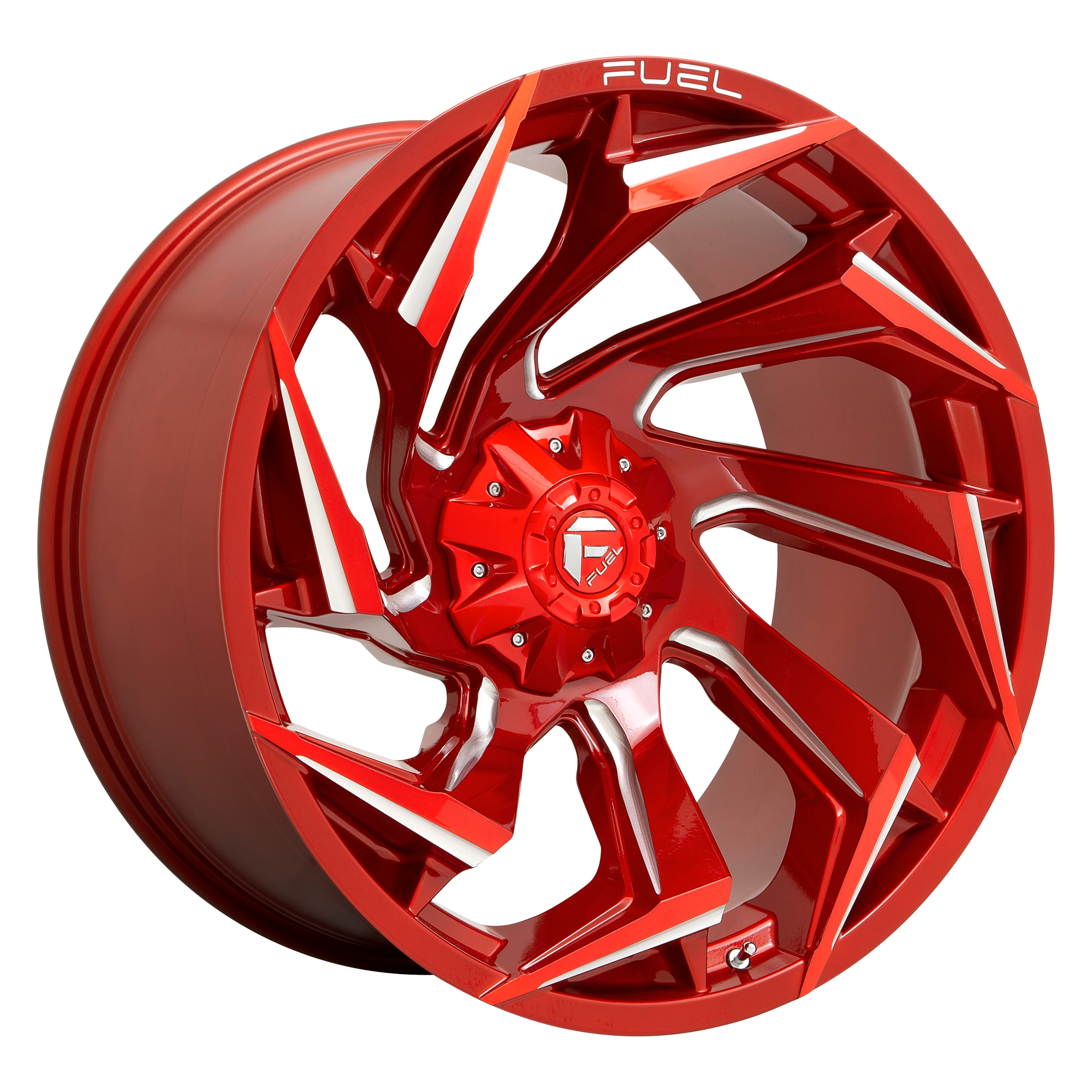 Fuel 1PC D754 REACTION – 20X9 – 8X170 – 1 mm – CANDY RED MILLED