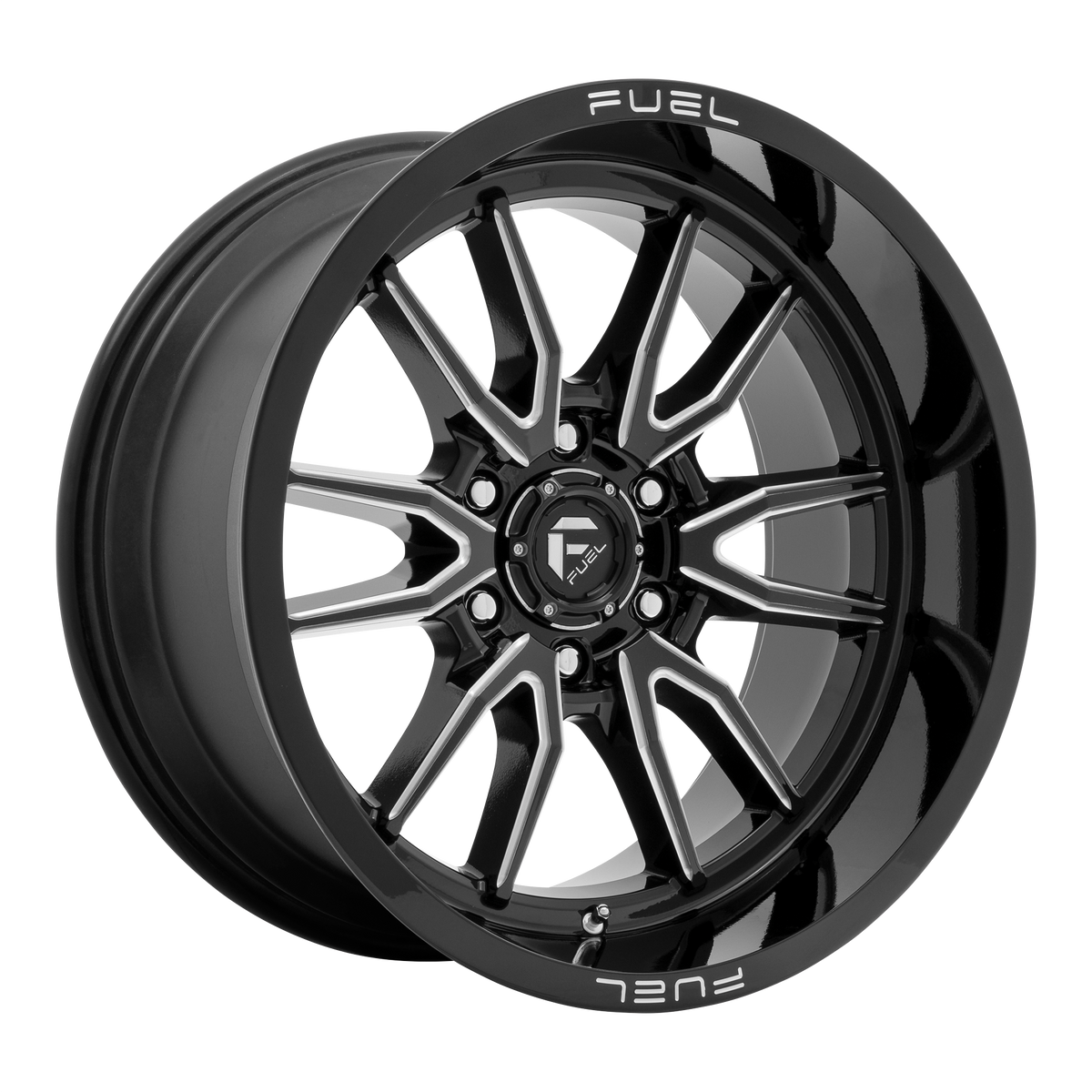 Fuel 1PC D761 CLASH – 17X9 – 6X120 – 1 mm – GLOSS BLACK MILLED