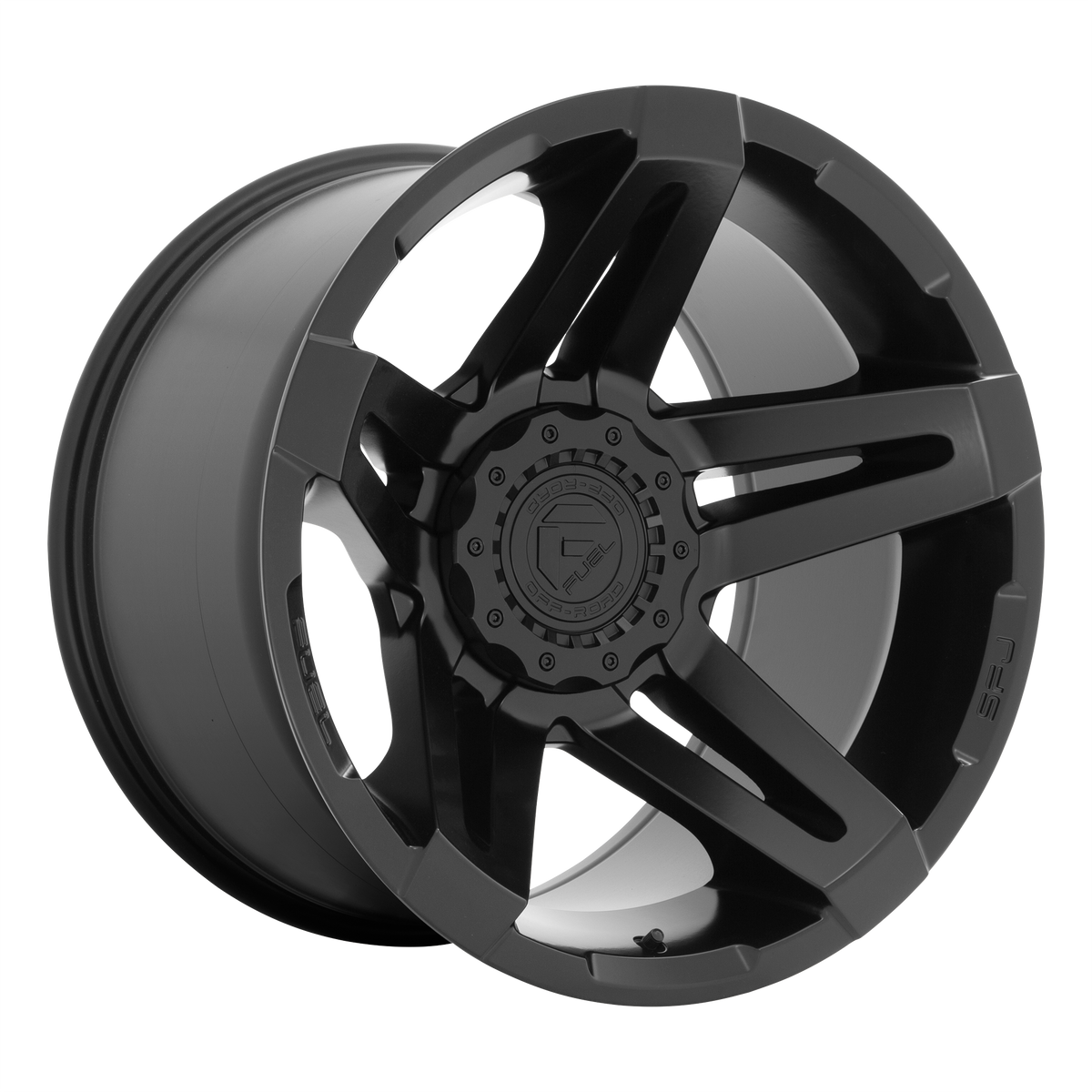 Fuel 1PC D763 SFJ – 20X10 – BLANK – -18 mm – MATTE BLACK