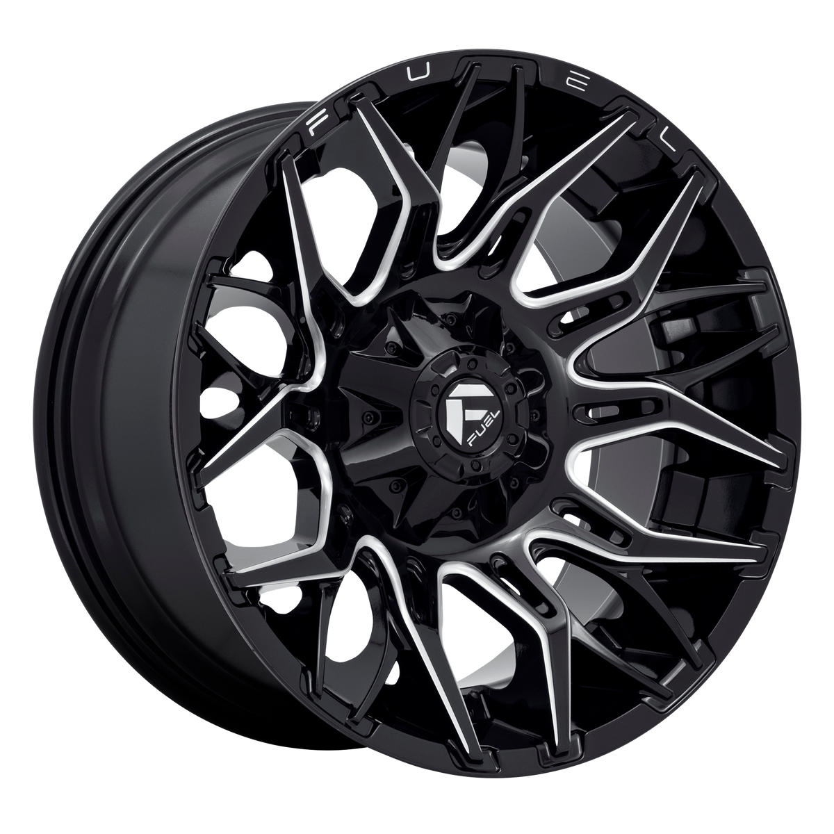 Fuel 1PC D769 TWITCH – 22X12 – 6X135/6X139.7 – -44 mm – GLOSSY BLACK MILLED
