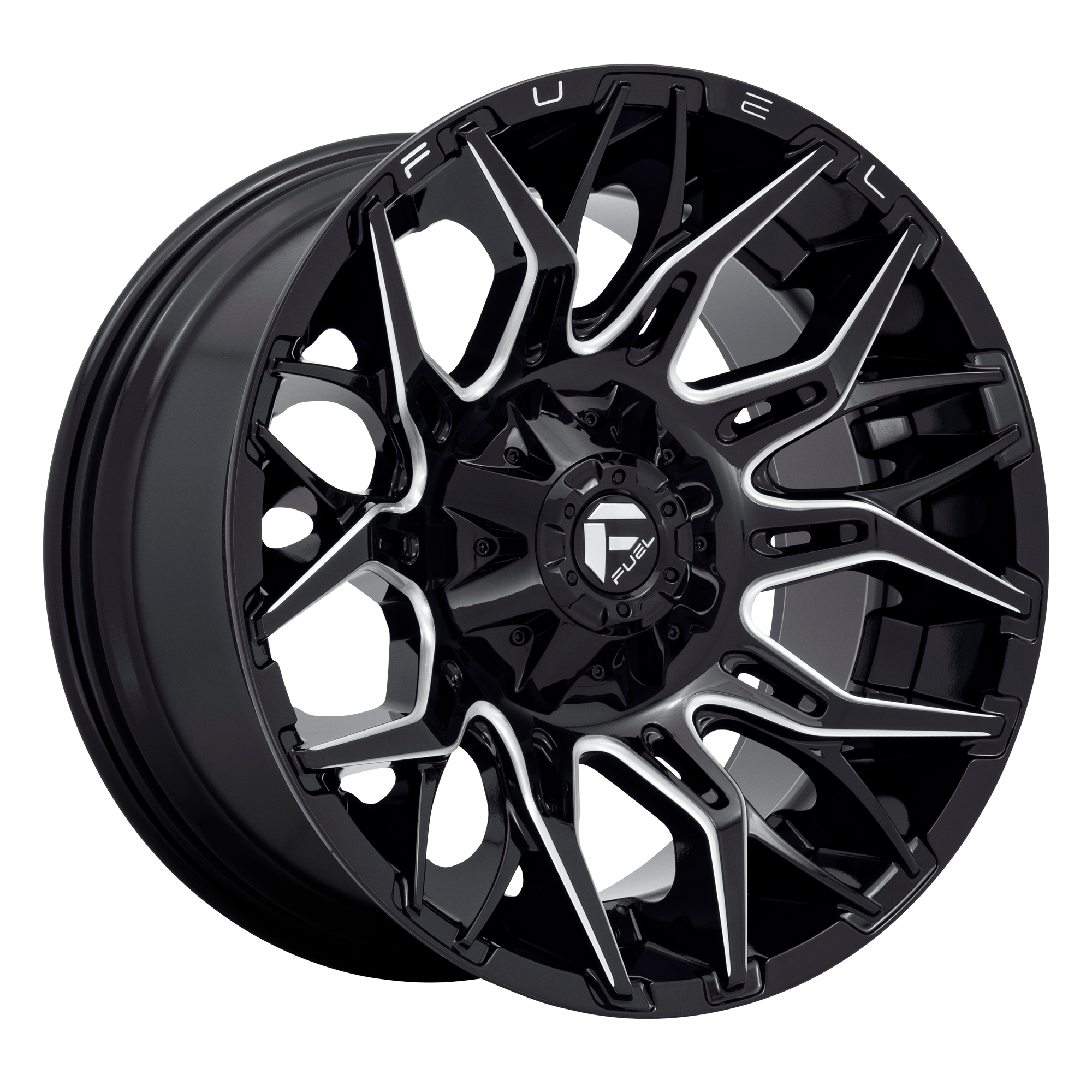 Fuel 1PC D769 TWITCH – 22X12 – 6X135/6X139.7 – -44 mm – GLOSSY BLACK MILLED