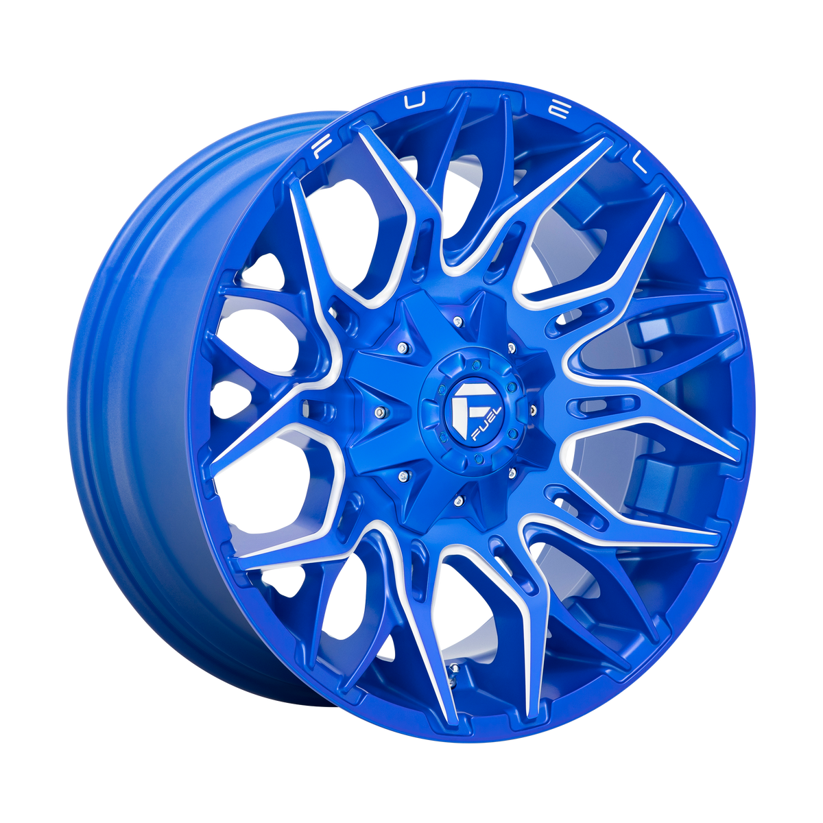 Fuel 1PC D770 TWITCH – 22X10 – 5X114.3/5X127 – -18 mm – ANODIZED BLUE MILLED