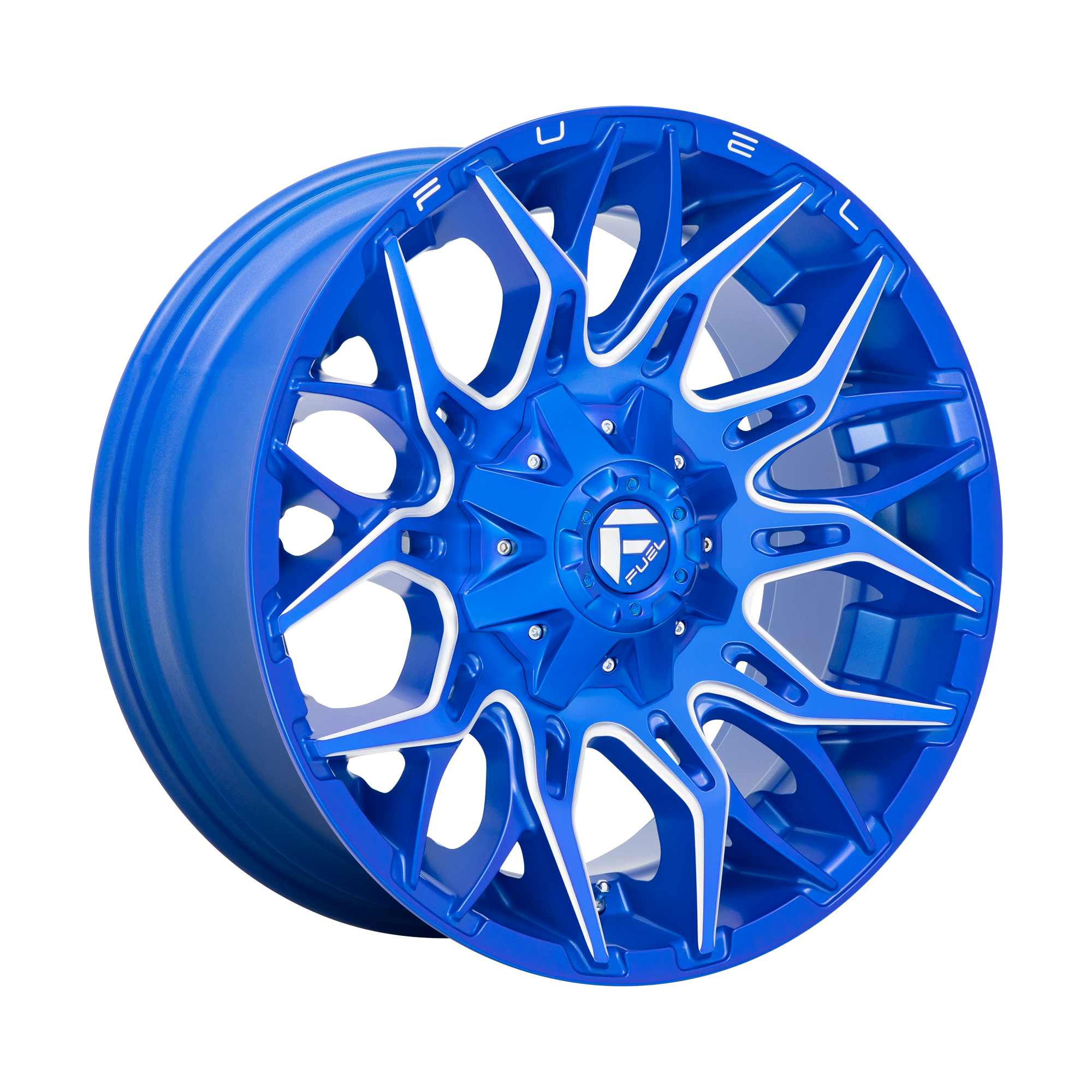 Fuel 1PC D770 TWITCH – 22X10 – 5X114.3/5X127 – -18 mm – ANODIZED BLUE MILLED