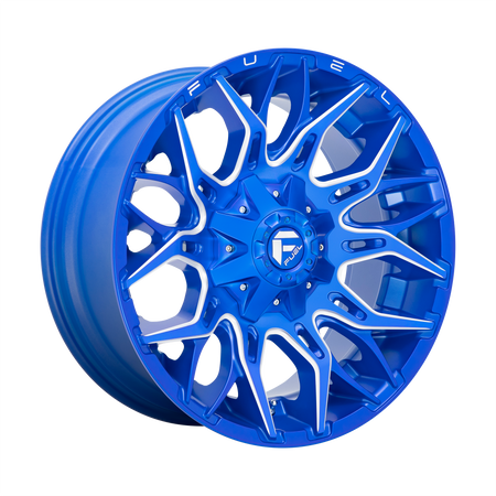Fuel 1PC D770 TWITCH – 22X10 – 5X114.3/5X127 – -18 mm – ANODIZED BLUE MILLED