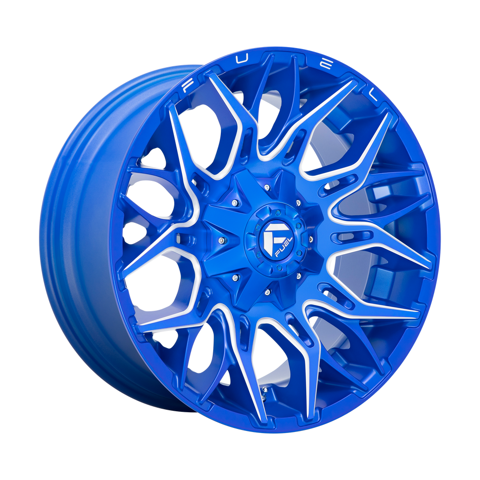 Fuel 1PC D770 TWITCH – 22X10 – 5X139.7/5X150 – -18 mm – ANODIZED BLUE MILLED
