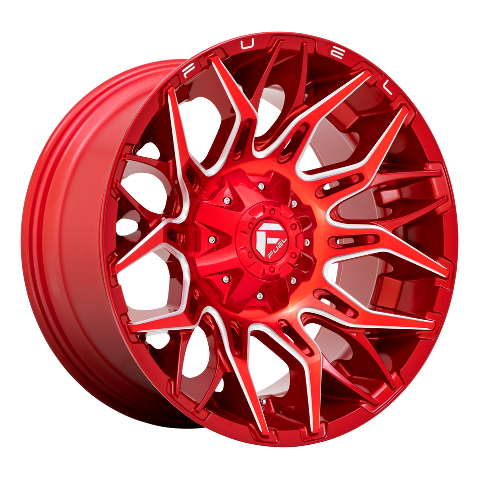 Fuel 1PC D771 TWITCH – 20X10 – 5X114.3/5X127 – -18 mm – CANDY RED MILLED