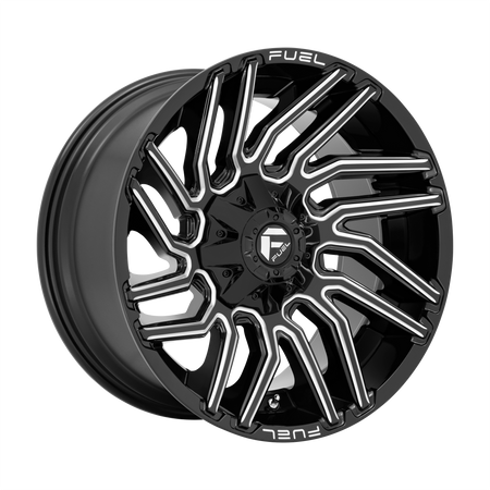 Fuel 1PC D773 TYPHOON – 20X9 – 8X180 – 1 mm – GLOSS BLACK MILLED