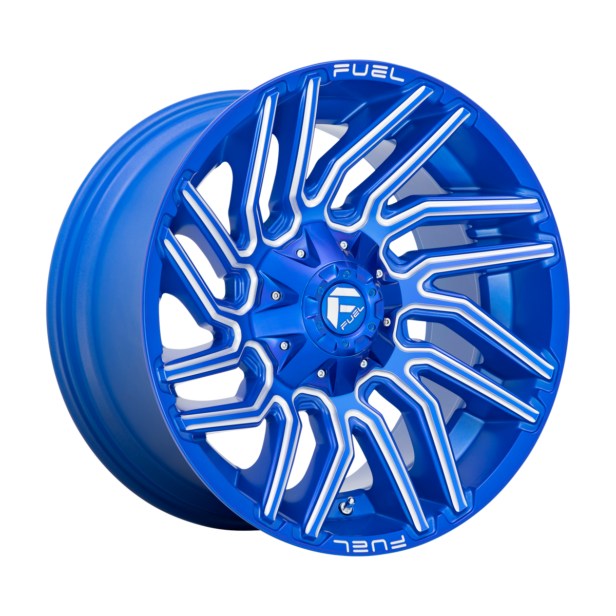 Fuel 1PC D774 TYPHOON – 20X10 – 8X170 – -18 mm – ANODIZED BLUE MILLED
